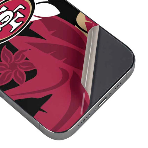 NFL San Francisco 49ers Tropical Print iPhone 16e Skin